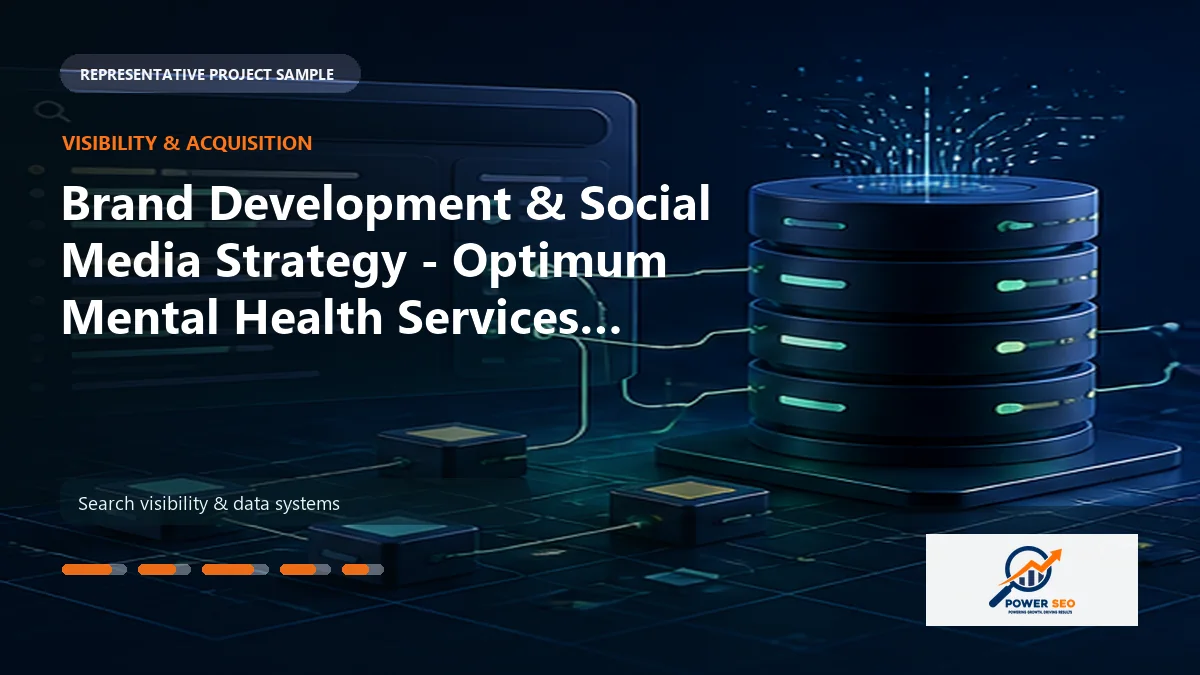 Brand Development & Social Media Strategy - Optimum Mental Health Services (OPMHS) work sample by Power SEO Agency