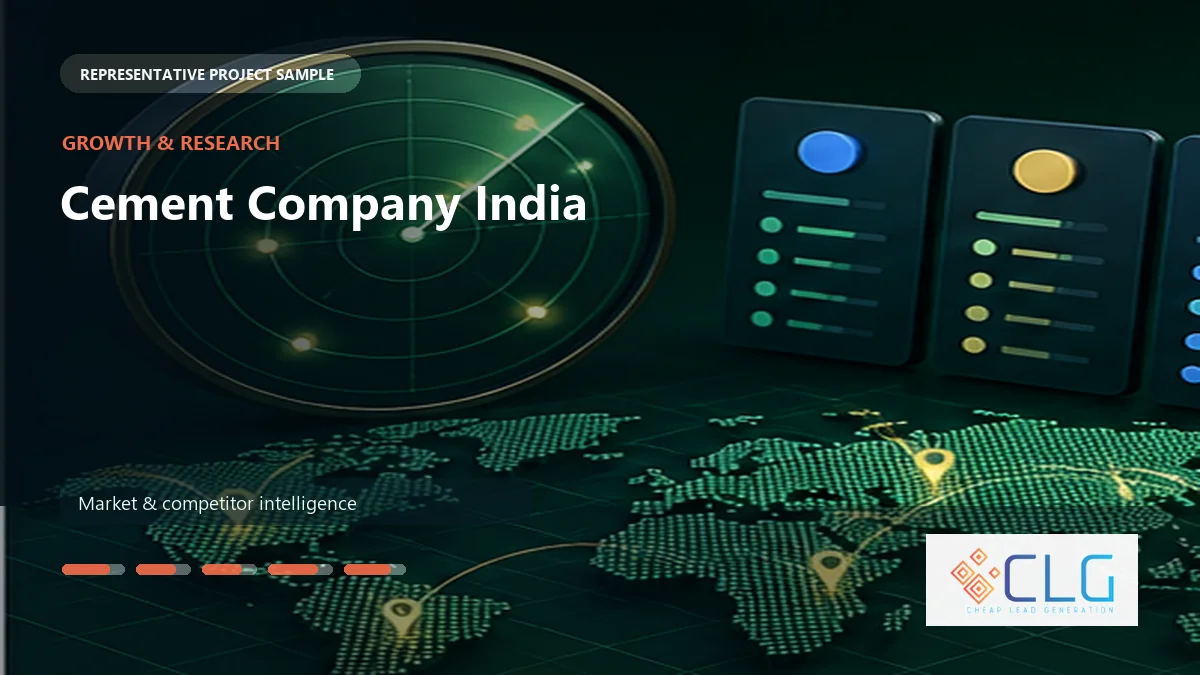 Cement Company India work sample by Cheap Lead Generation