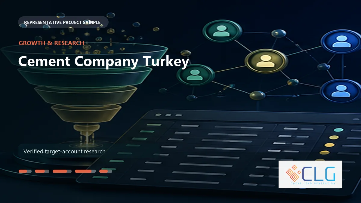 Cement Company Turkey work sample by Cheap Lead Generation