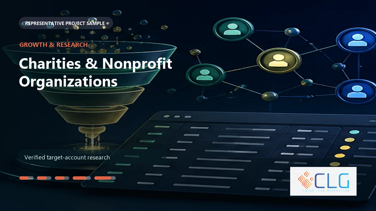 Charities & Nonprofit Organizations work sample by Cheap Lead Generation