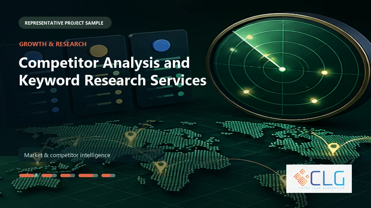 Competitor Analysis and Keyword Research Services work sample by Cheap Lead Generation