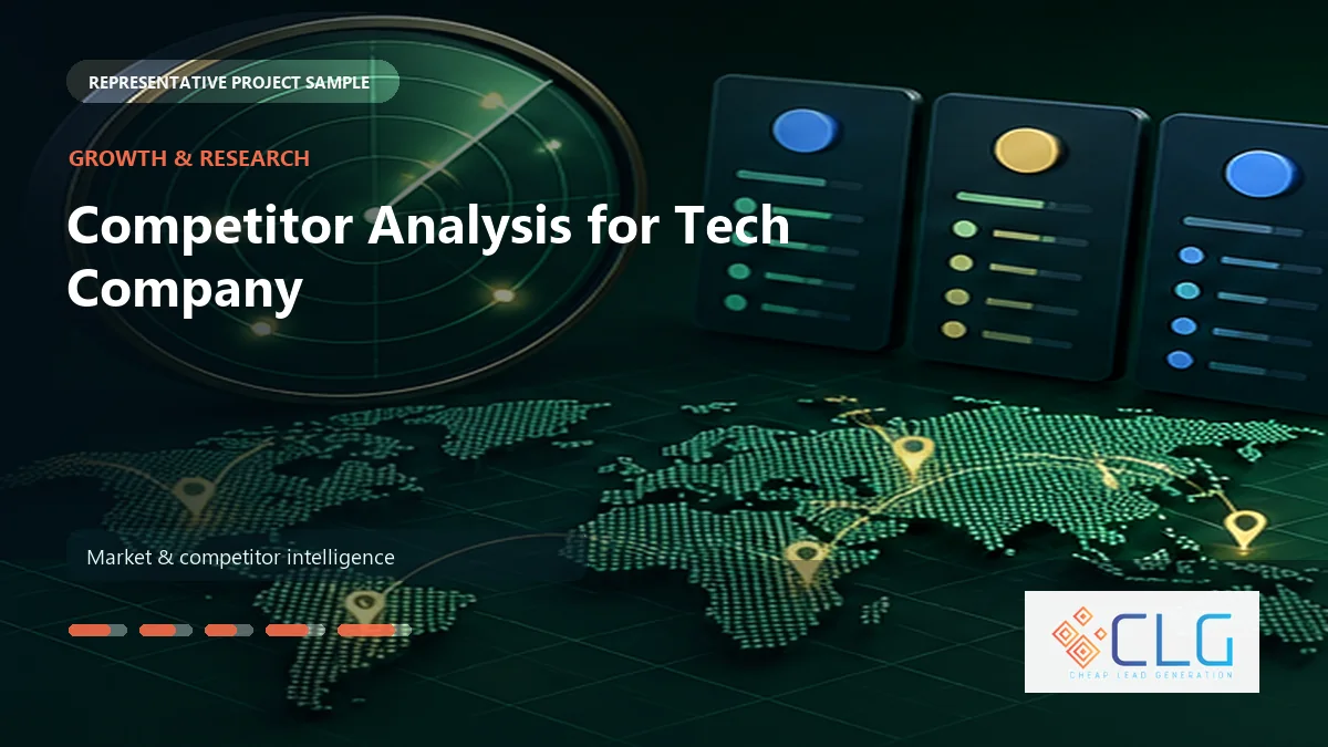 Competitor Analysis for Tech Company work sample by Cheap Lead Generation