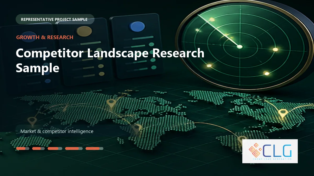 Competitor Landscape Research Sample work sample by Cheap Lead Generation