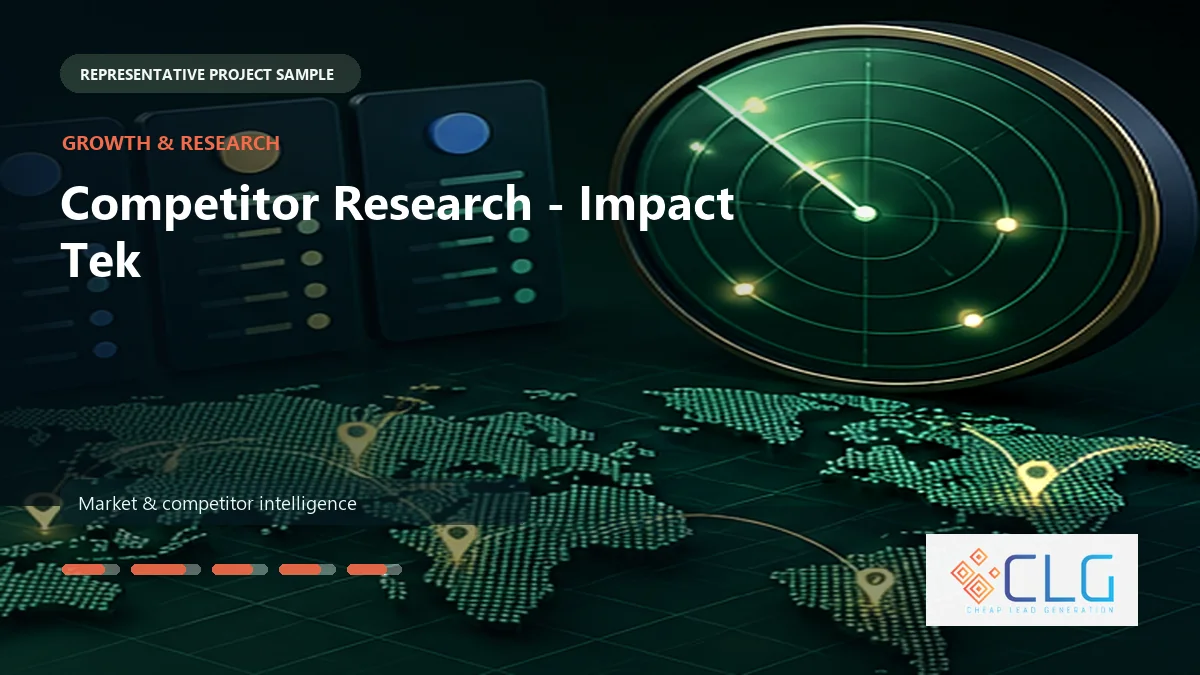 Competitor Research - Impact Tek work sample by Cheap Lead Generation