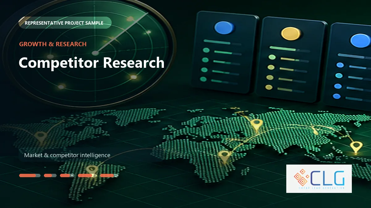 Competitor Research work sample by Cheap Lead Generation