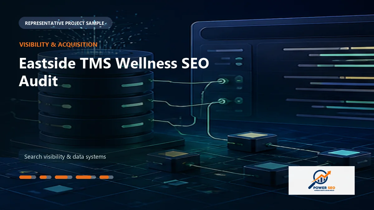 Eastside TMS Wellness SEO Audit work sample by Power SEO Agency