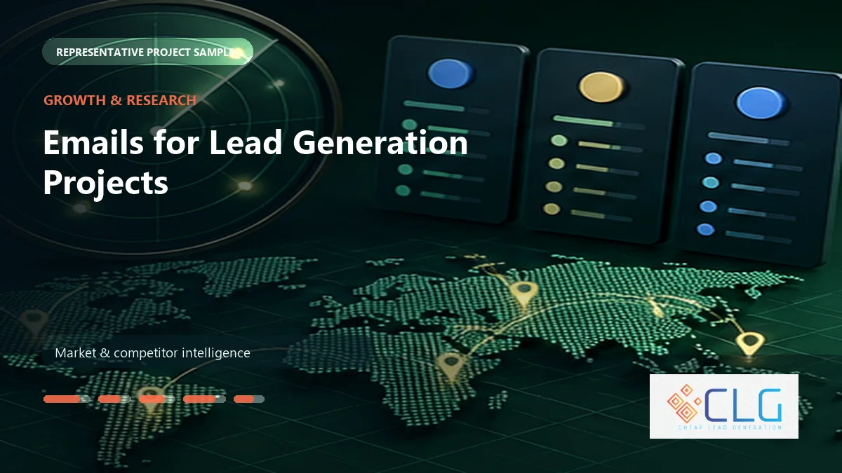 Emails for Lead Generation Projects work sample by Cheap Lead Generation