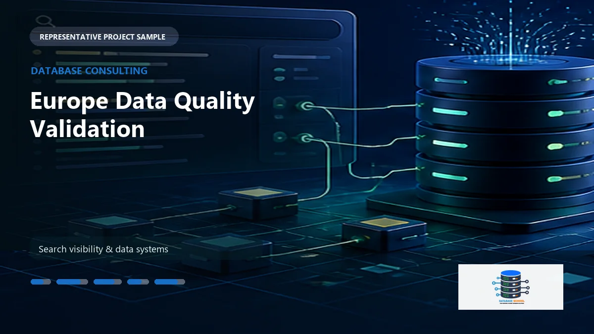 Europe Data Quality Validation work sample by Database School