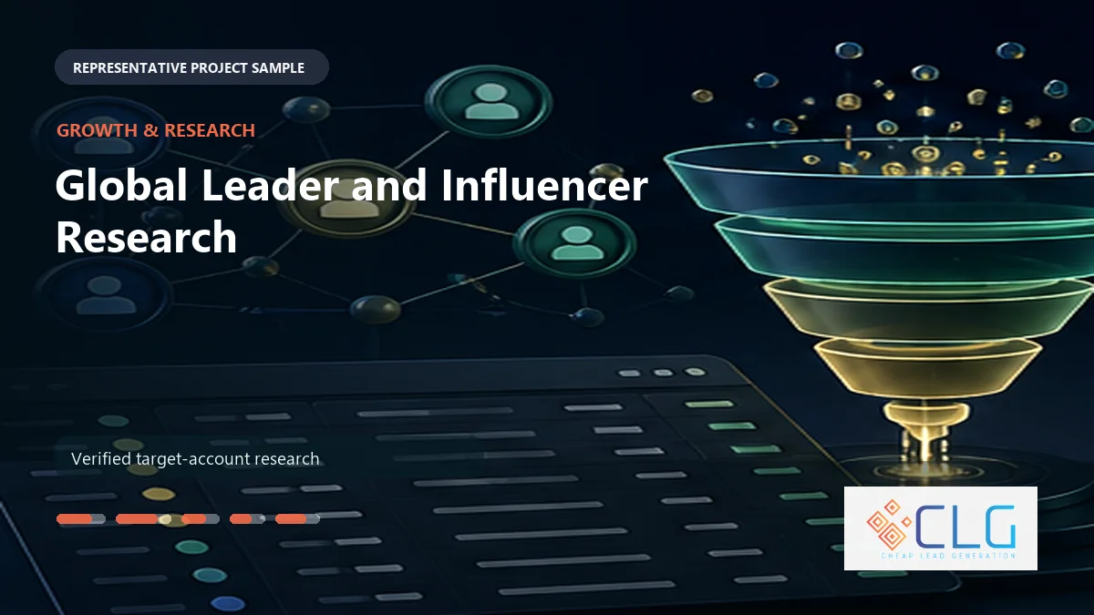 Global Leader and Influencer Research work sample by Cheap Lead Generation
