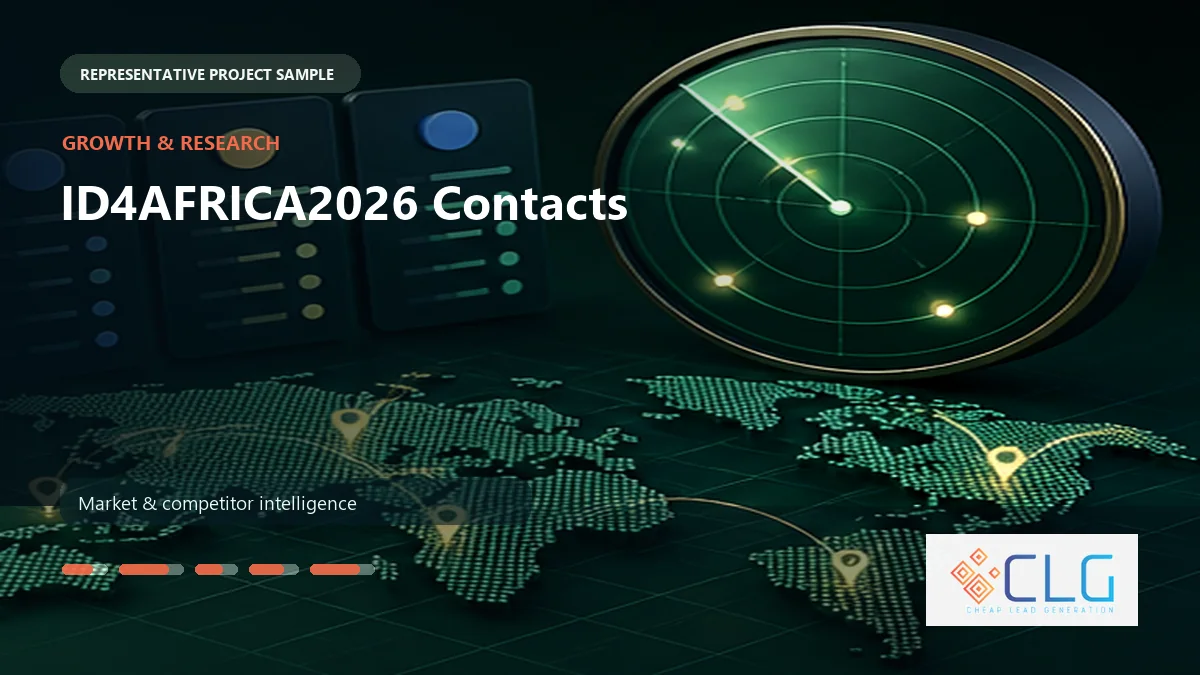 ID4AFRICA2026 Contacts work sample by Cheap Lead Generation