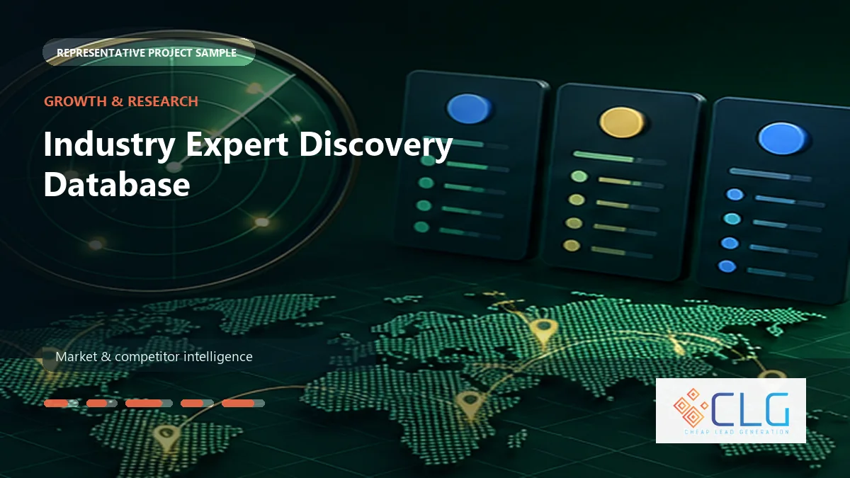 Industry Expert Discovery Database work sample by Cheap Lead Generation