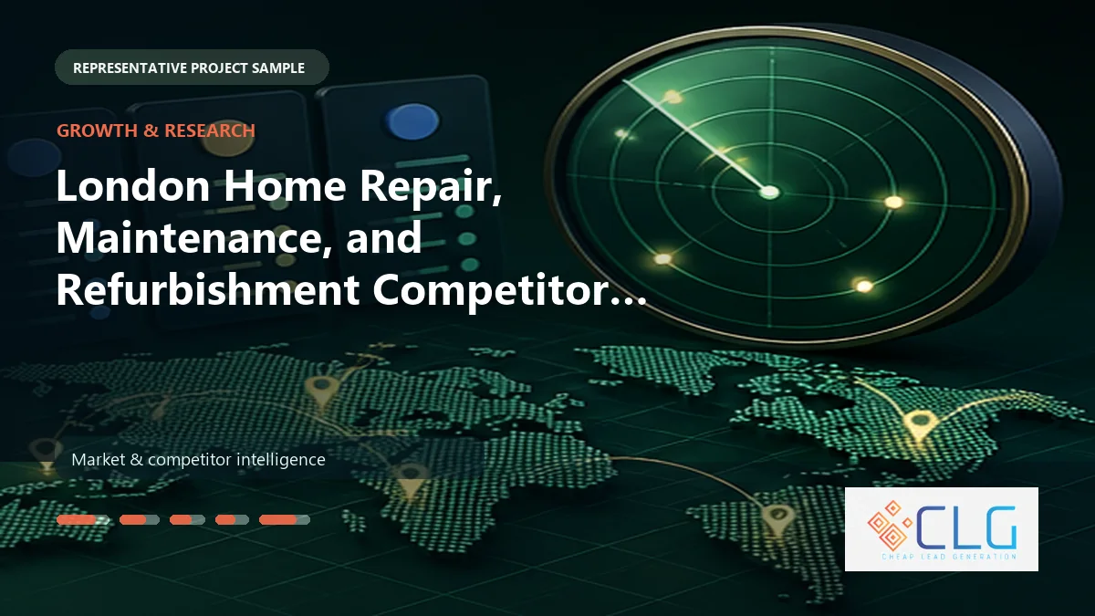 London Home Repair, Maintenance, and Refurbishment Competitor Research work sample by Cheap Lead Generation