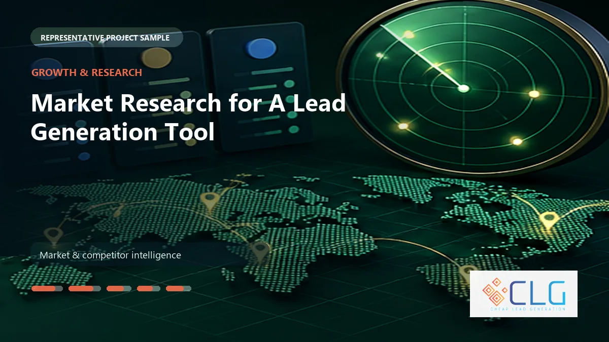 Market Research for A Lead Generation Tool work sample by Cheap Lead Generation