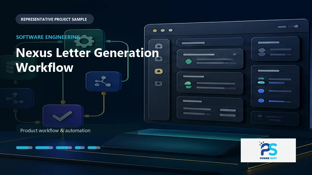 Nexus Letter Generation Workflow work sample by Power Soft