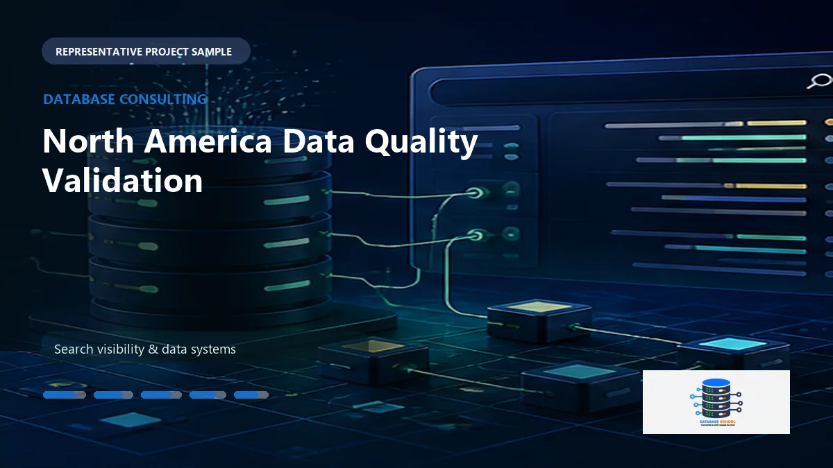 North America Data Quality Validation work sample by Database School