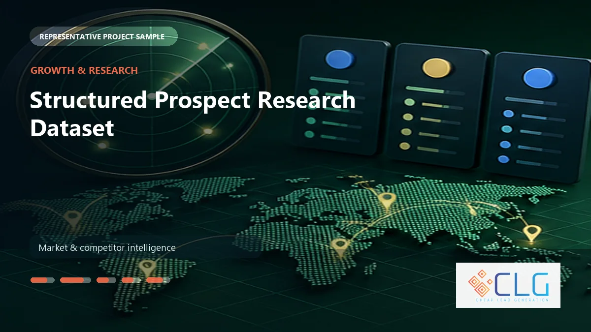 Structured Prospect Research Dataset work sample by Cheap Lead Generation