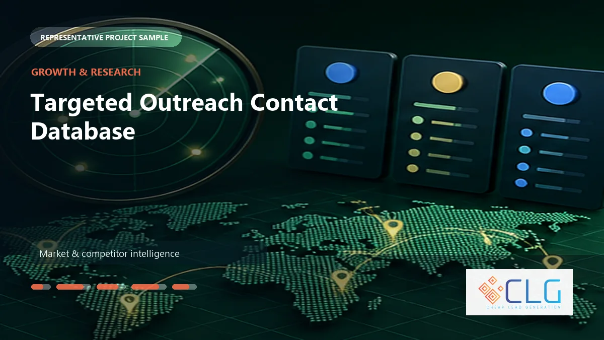 Targeted Outreach Contact Database work sample by Cheap Lead Generation