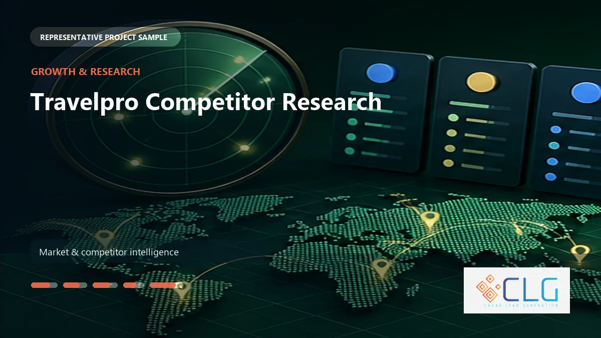 Travelpro Competitor Research work sample by Cheap Lead Generation