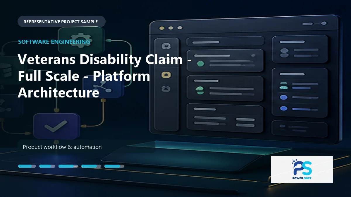 Veterans Disability Claim - Full Scale - Platform Architecture work sample by Power Soft